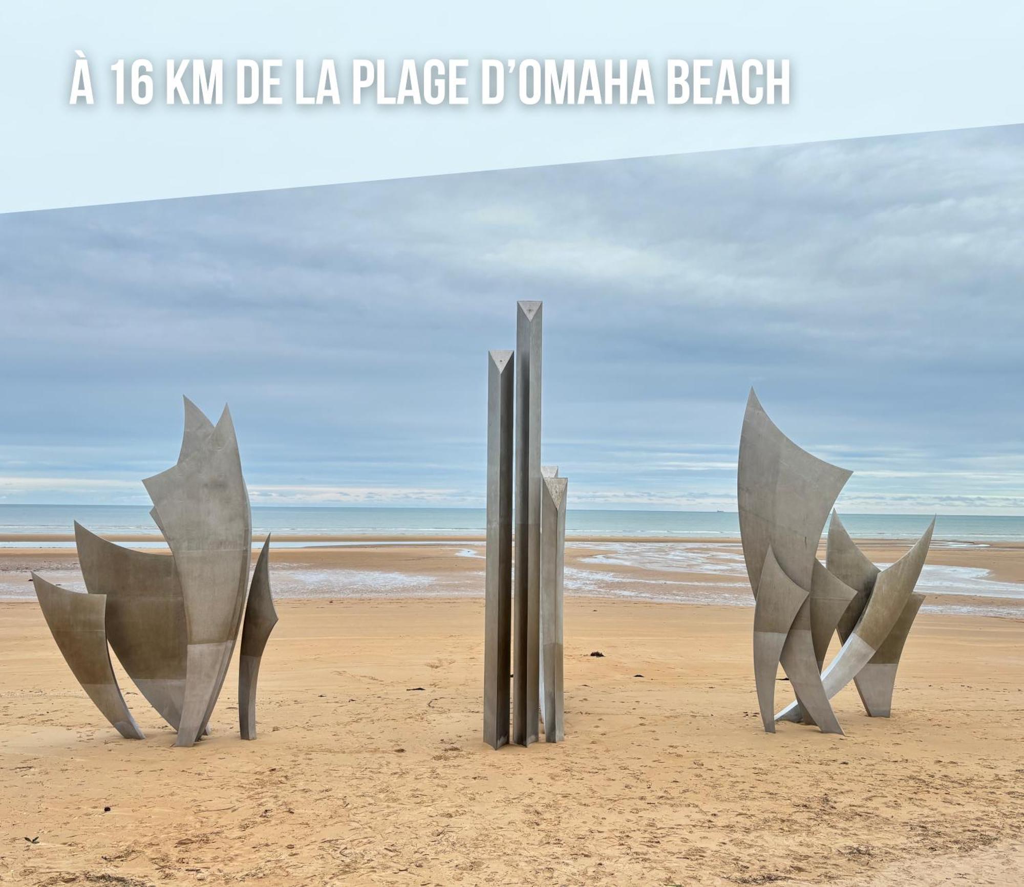 Nid De Pie Grand Duplex Lumineux Cadre Verdoyant Calme A 5 Mn De La Mer Pres Port En Bessin, Bayeux, Omaha Beach, Commes Exterior photo